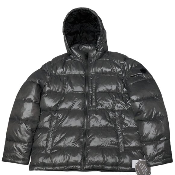 Michael Kors Other - Michael Kors Hooded Puffer Jacket Men's Large Gray Full Zip Lined MSRP $225